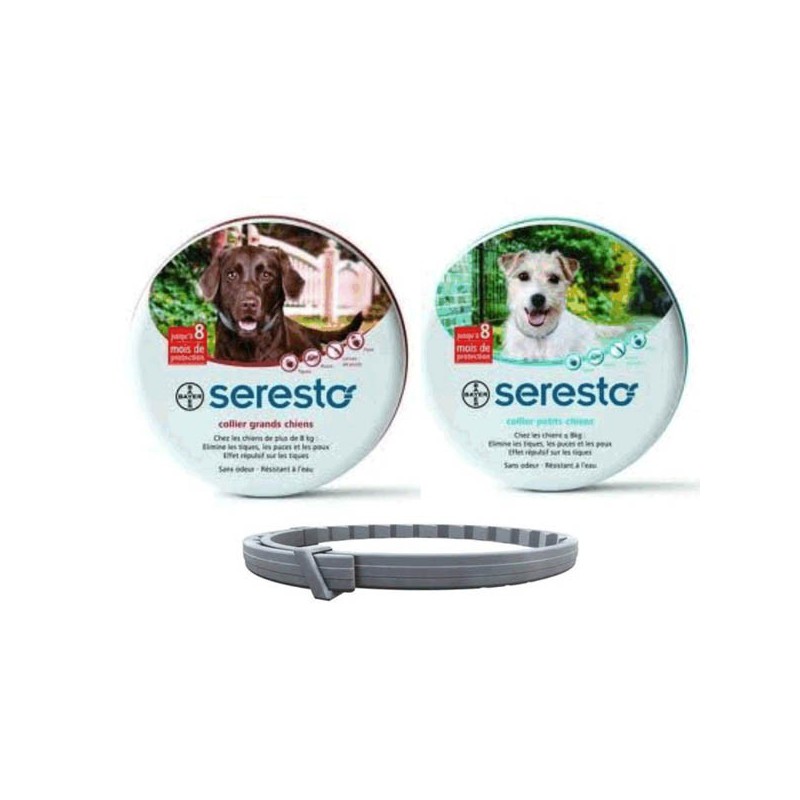 voor ijzer doolhof Seresto™ - vlooien en tekenband - Bayer / Direct-Dierenarts