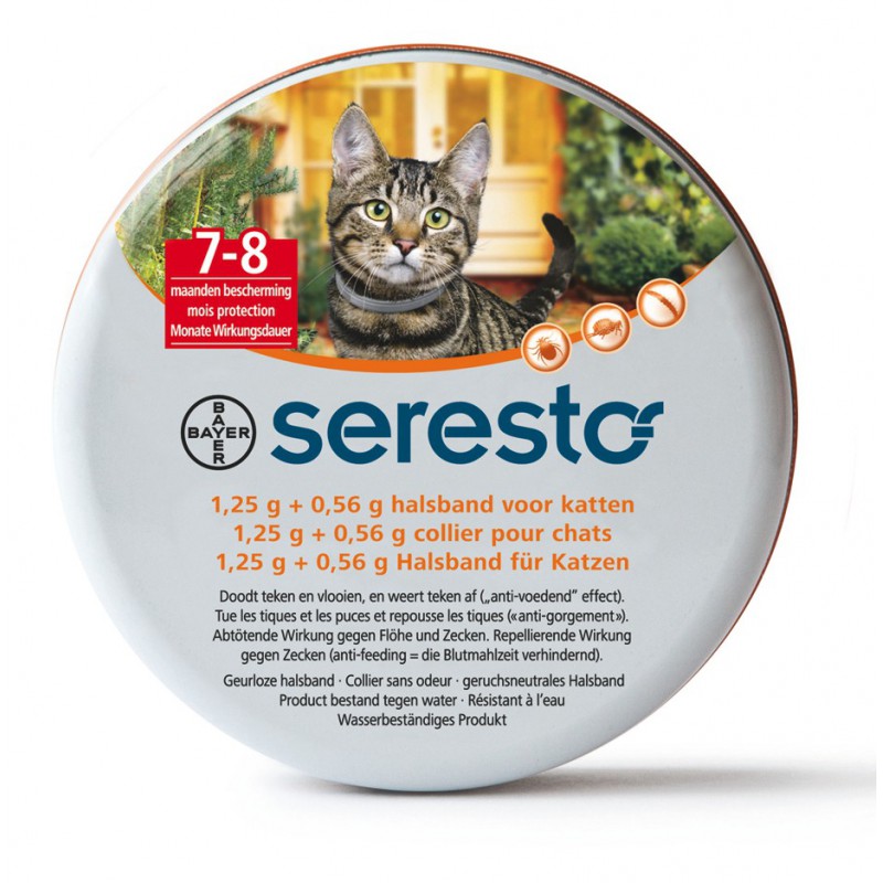 vrede Jasje lastig Seresto™ Kat - vlooien en tekenband - Bayer / Direct-Dierenarts