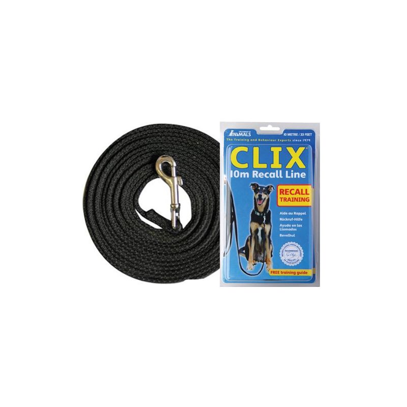 Milieuvriendelijk plakboek Waarschuwing Terugroeplijn Clix 5 of 10 meter - Trainingslijn honden - Clix /  Direct-Dierenarts