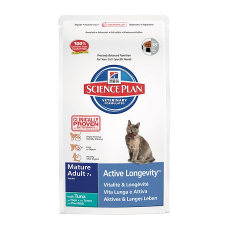 Science Plan Feline Mature Adult 7+ Active Longevity Tonijn