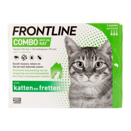 Kano kruising Eik Nieuwe Frontline Combo™ Kat - Pipet tegen vlooien of teken bij katten -  Merial / Direct-Dierenarts