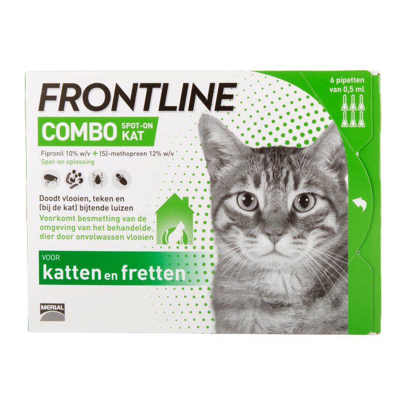 Bruidegom kas Op maat Nieuwe Frontline Combo™ Kat - Pipet tegen vlooien of teken bij katten -  Merial / Direct-Dierenarts