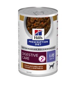 Prescription Diet I/D Canine Low Fat (blikvoer met kip- en groentesmaak)