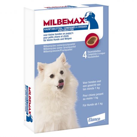 Milbemax kauwtabletten voor honden en puppy's