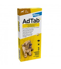 AdTab - Kauwtabletten voor honden tegen vlooien en teken