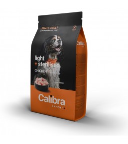 Calibra Expert+ Small Adult Light + Sterilised Kip - Hondenbrokken