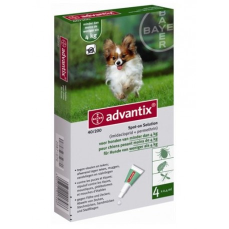 Met bloed bevlekt Het formulier omverwerping Advantix™ - Spot-On tegen vlooien - Bayer / Direct-Dierenarts