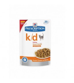 Hill's Prescription Diet k/d Feline Maaltijdzakjes Kip